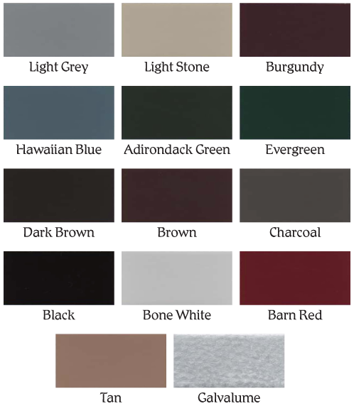 Recommended Metal-Roofing upgrade colour options | Better Way Sheds