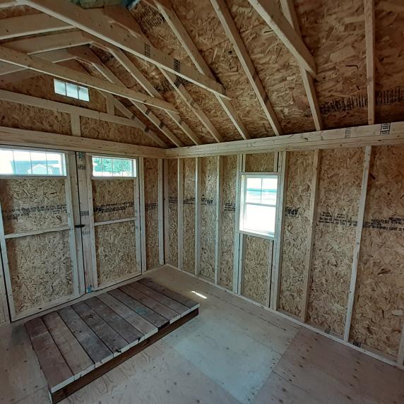 Cape Cod shed internal