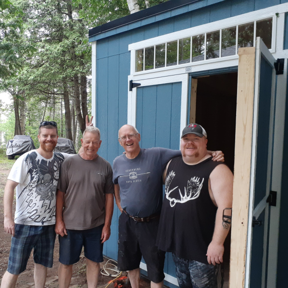 weekend goodtimes with a new better way lean2 shed