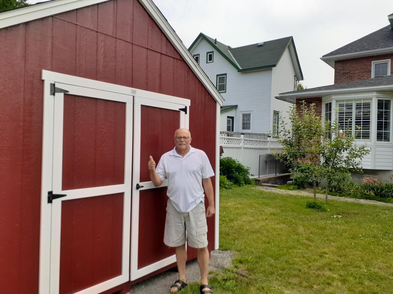 Red Cottage Shed Delivered to Brockville by Better Way Sheds